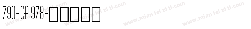 790-CAI978字体转换