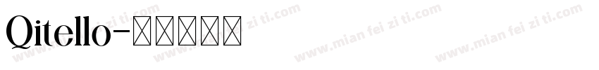Qitello字体转换