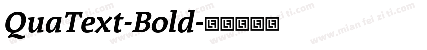 QuaText-Bold字体转换