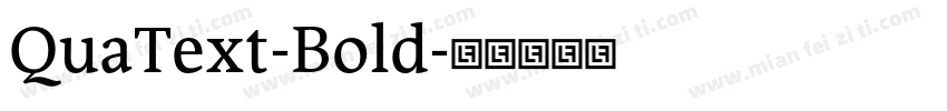 QuaText-Bold字体转换