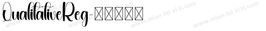 QualitativeReg字体转换