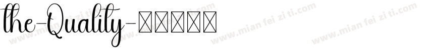 the-Quality字体转换