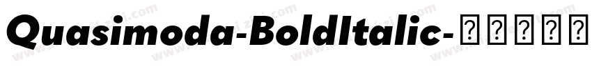 Quasimoda-BoldItalic字体转换