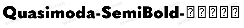 Quasimoda-SemiBold字体转换