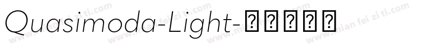 Quasimoda-Light字体转换