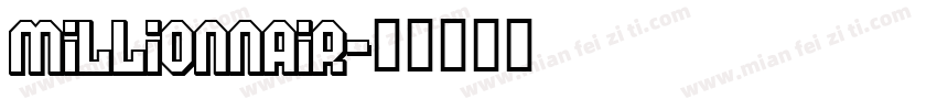 millionnair字体转换
