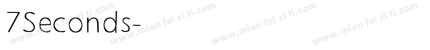 7Seconds字体转换