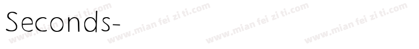 Seconds字体转换