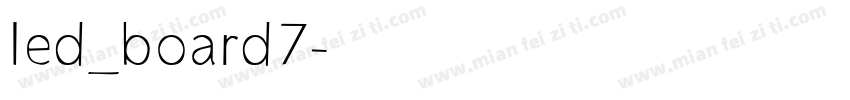 led_board7字体转换