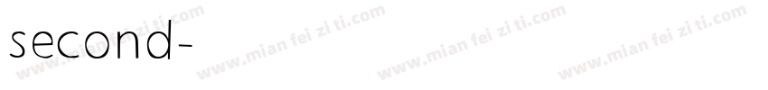 second字体转换