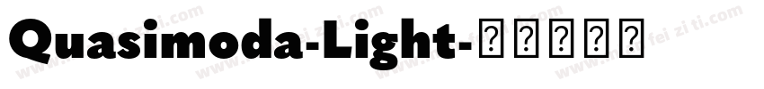 Quasimoda-Light字体转换