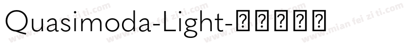 Quasimoda-Light字体转换