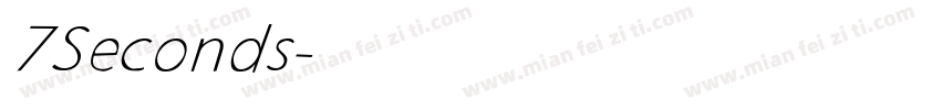 7Seconds字体转换