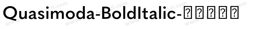 Quasimoda-BoldItalic字体转换