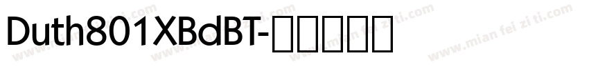 Duth801XBdBT字体转换