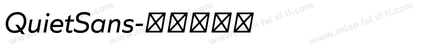 QuietSans字体转换