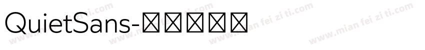 QuietSans字体转换