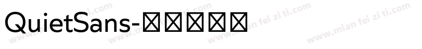 QuietSans字体转换