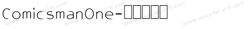 ComicsmanOne字体转换