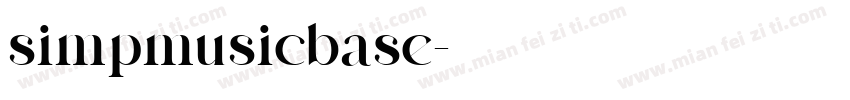 simpmusicbase字体转换