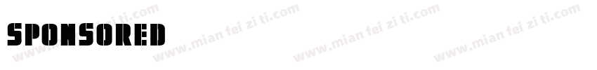 sponsored字体转换
