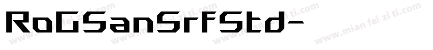 RoGSanSrfStd字体转换