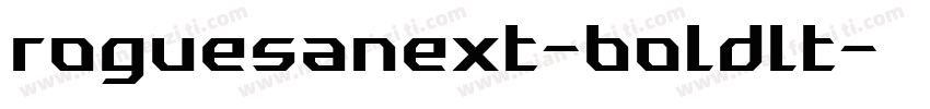 roguesanext-boldlt字体转换