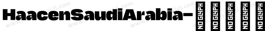HaacenSaudiArabia字体转换