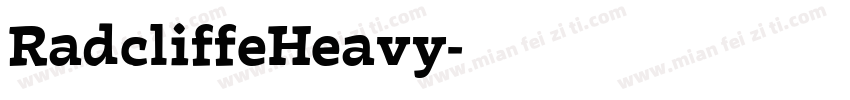 RadcliffeHeavy字体转换