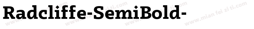 Radcliffe-SemiBold字体转换