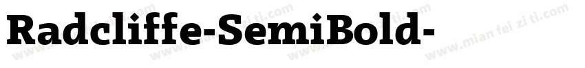 Radcliffe-SemiBold字体转换