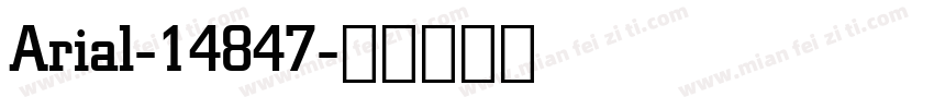 Arial-14847字体转换