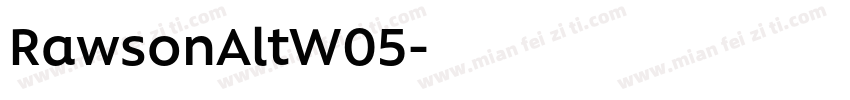 RawsonAltW05字体转换