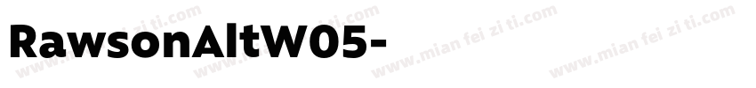RawsonAltW05字体转换