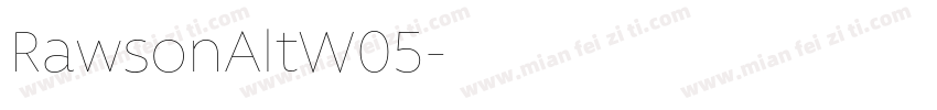 RawsonAltW05字体转换