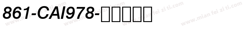861-CAI978字体转换