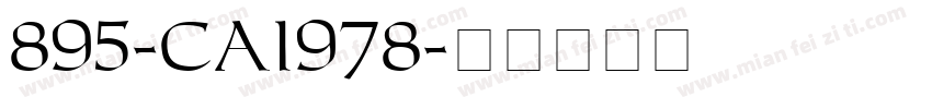 895-CAI978字体转换