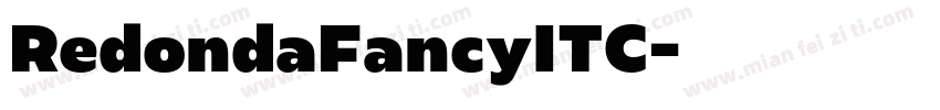 RedondaFancyITC字体转换