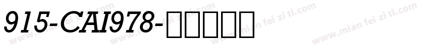 915-CAI978字体转换