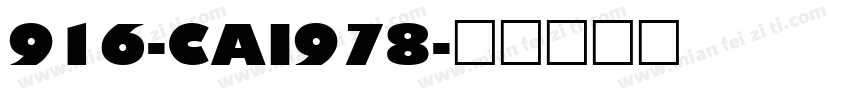 916-CAI978字体转换
