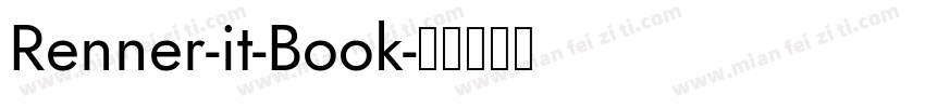 Renner-it-Book字体转换