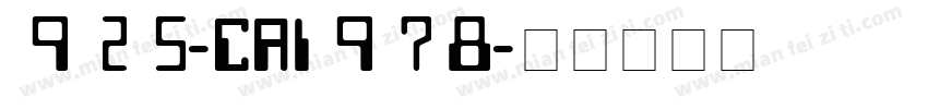 925-CAI978字体转换