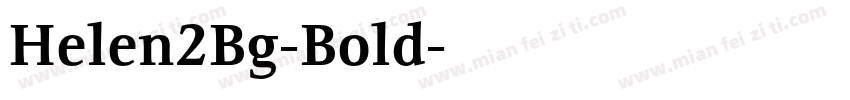 Helen2Bg-Bold字体转换