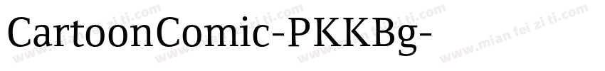 CartoonComic-PKKBg字体转换