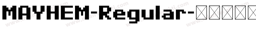 MAYHEM-Regular字体转换