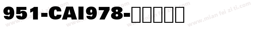 951-CAI978字体转换