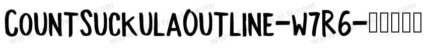 CountSuckulaOutline-w7R6字体转换