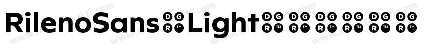 RilenoSans-Light字体转换