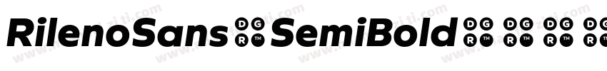 RilenoSans-SemiBold字体转换