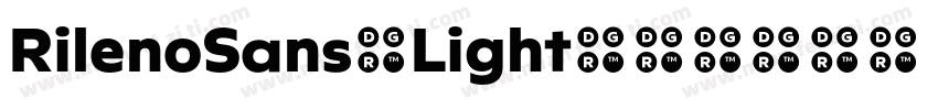 RilenoSans-Light字体转换